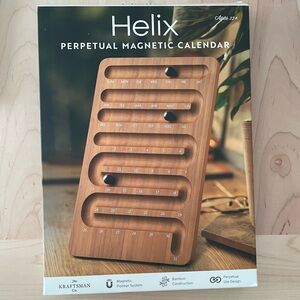 SOLD! NIB The Kraftsman Co. Helix Perpetual Magnetic Calendar